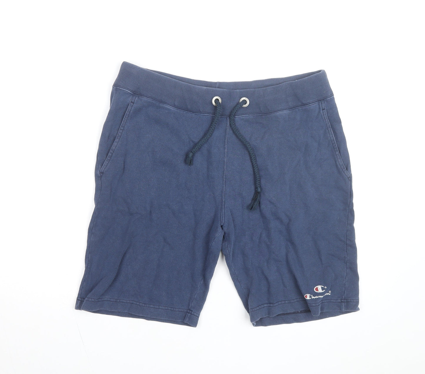 Champion Men's Blue Sweat Shorts Size L Casual Drawstring