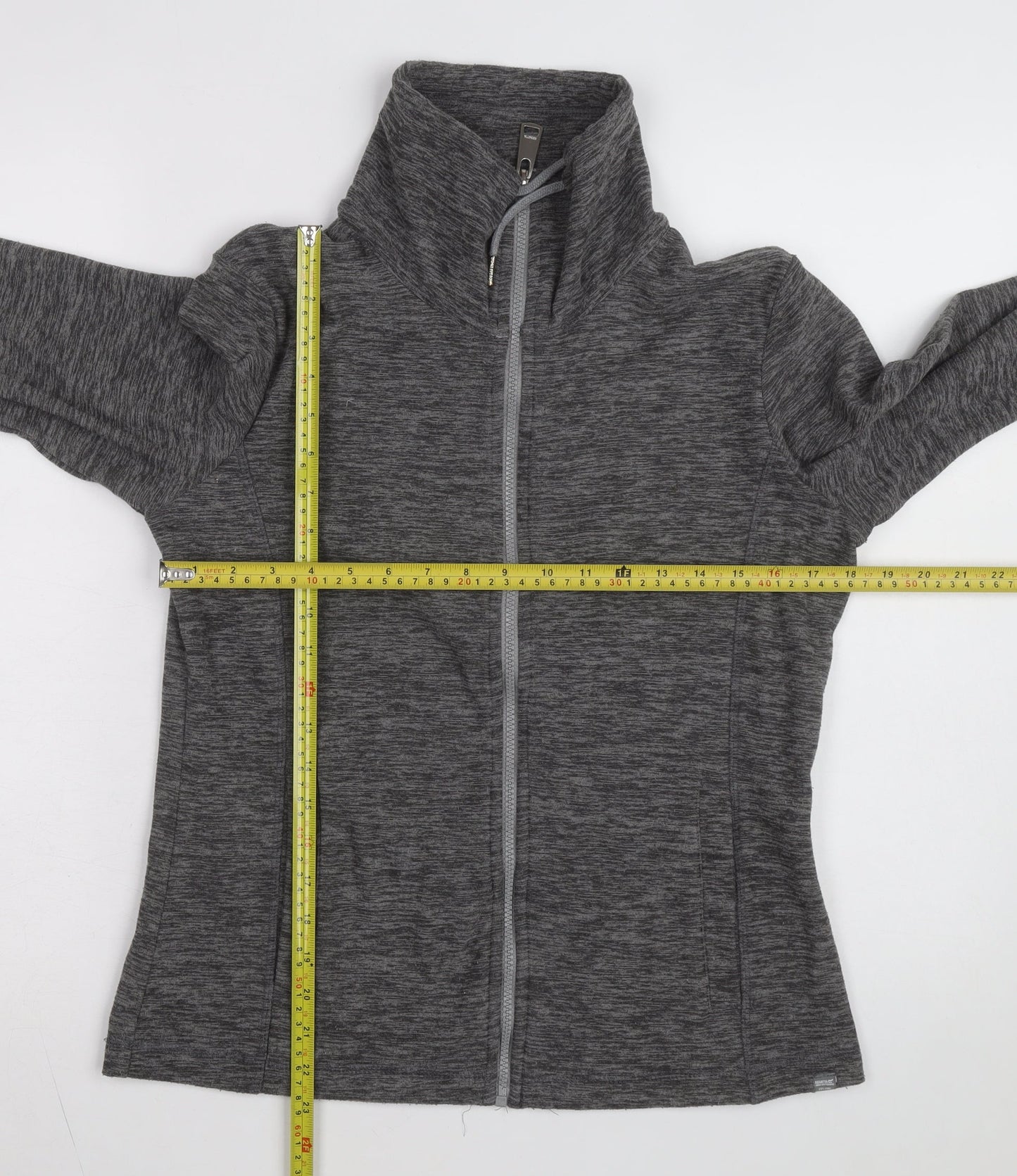 Regatta Womens Grey Full Zip Active Fleece Jacket Size 12