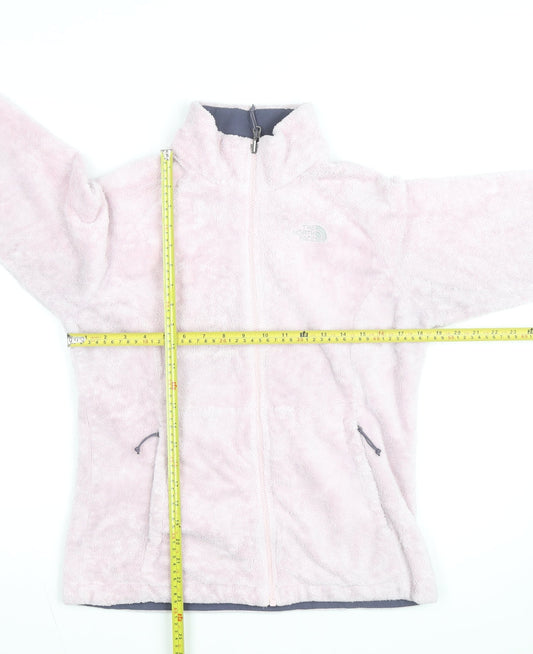 The North Face Womens Pink Fleece Full Zip Jacket Size M