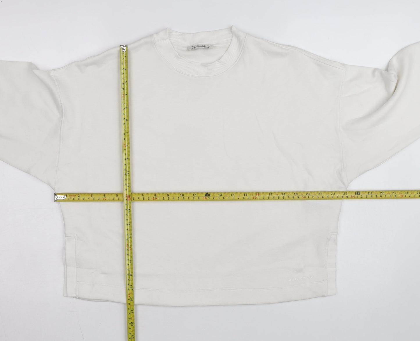 Marks and Spencer Autograph Women's Ivory Small Pullover Sweatshirt