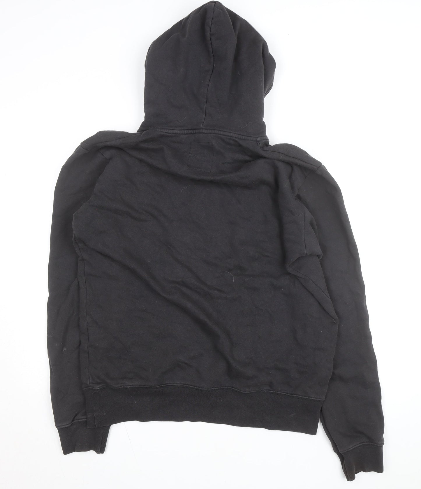 Silverstick Mens Black Organic Cotton Pullover Hoodie L