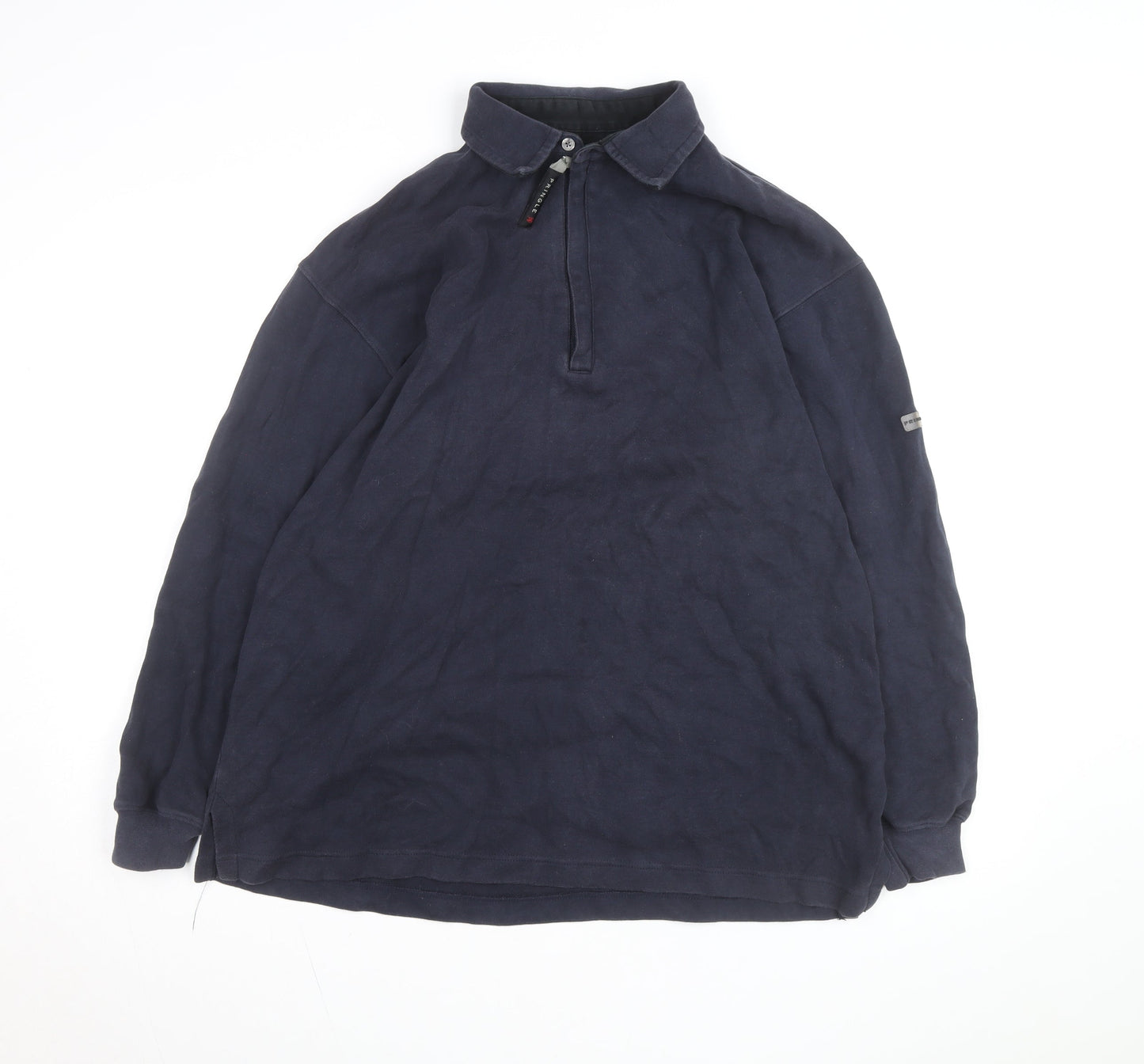 Pringle Men's Blue Cotton Half Zip Basic Jacket Size L