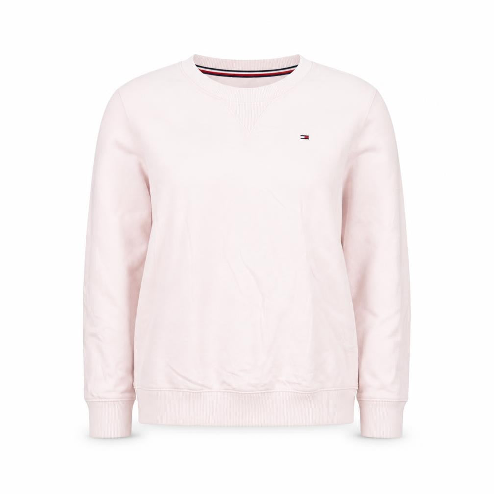 Tommy Hilfiger Women's Pink Crew Neck Long Sleeve Pullover Sweatshirt Size S