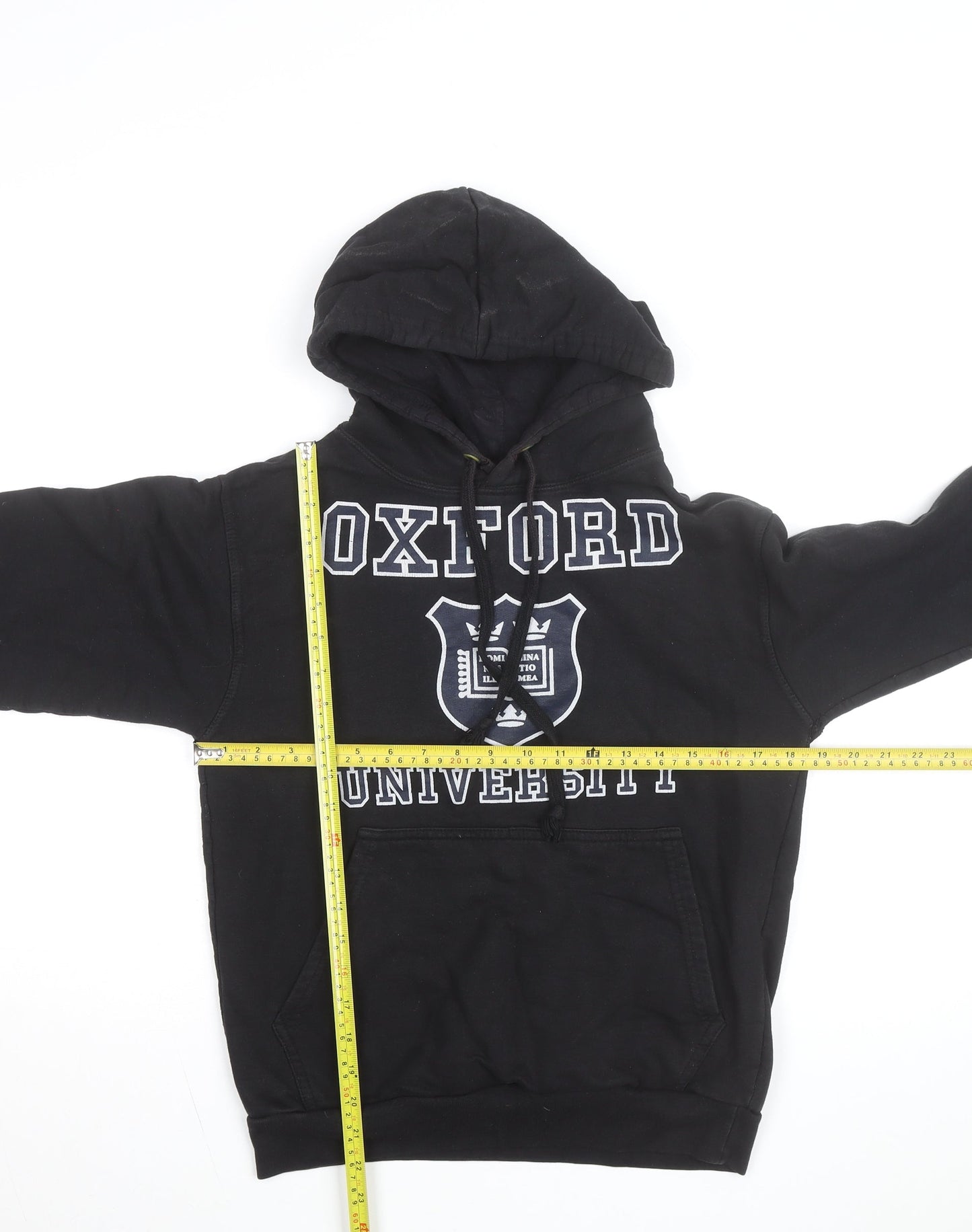 Stars & Stripes Men’s Black Oxford University Pullover Hoodie XS