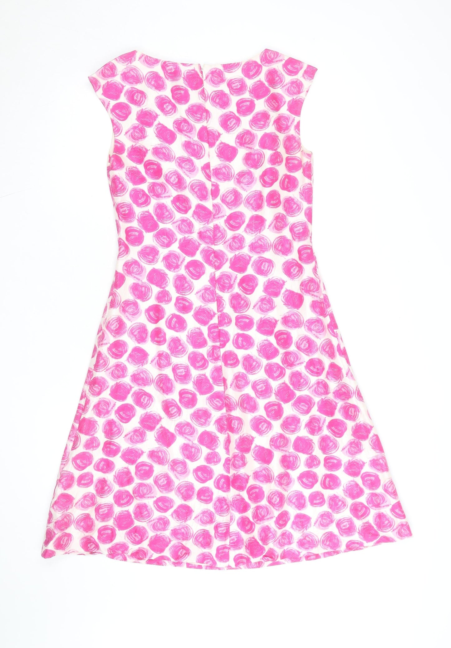 L.K. Bennett Women’s Pink Silk A-Line Sleeveless Dress Size 8