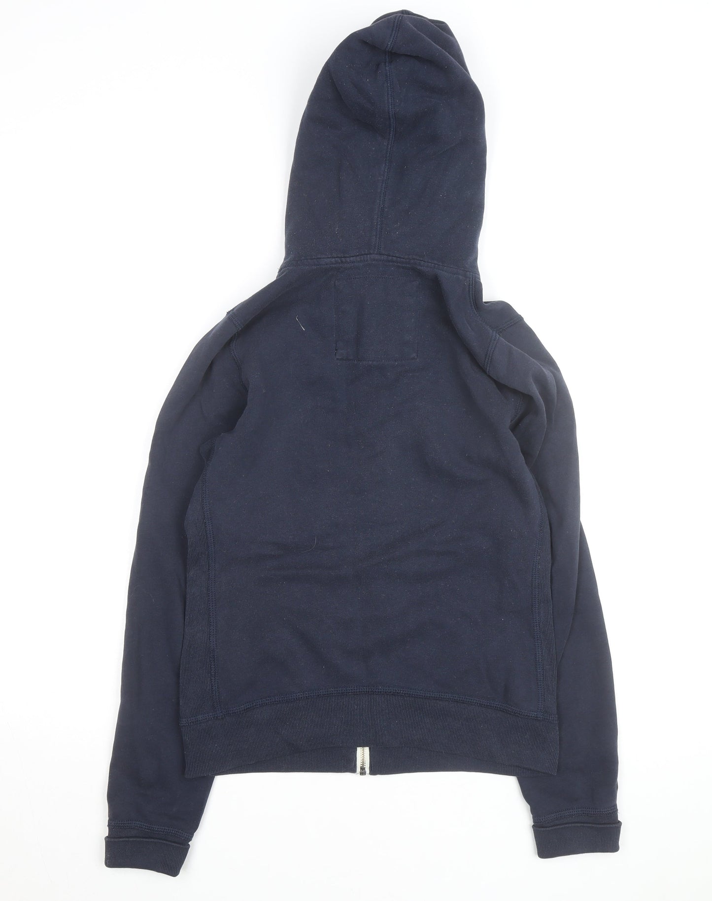 Abercrombie & Fitch Womens Navy Blue Full Zip Hoodie Size L Cotton Blend