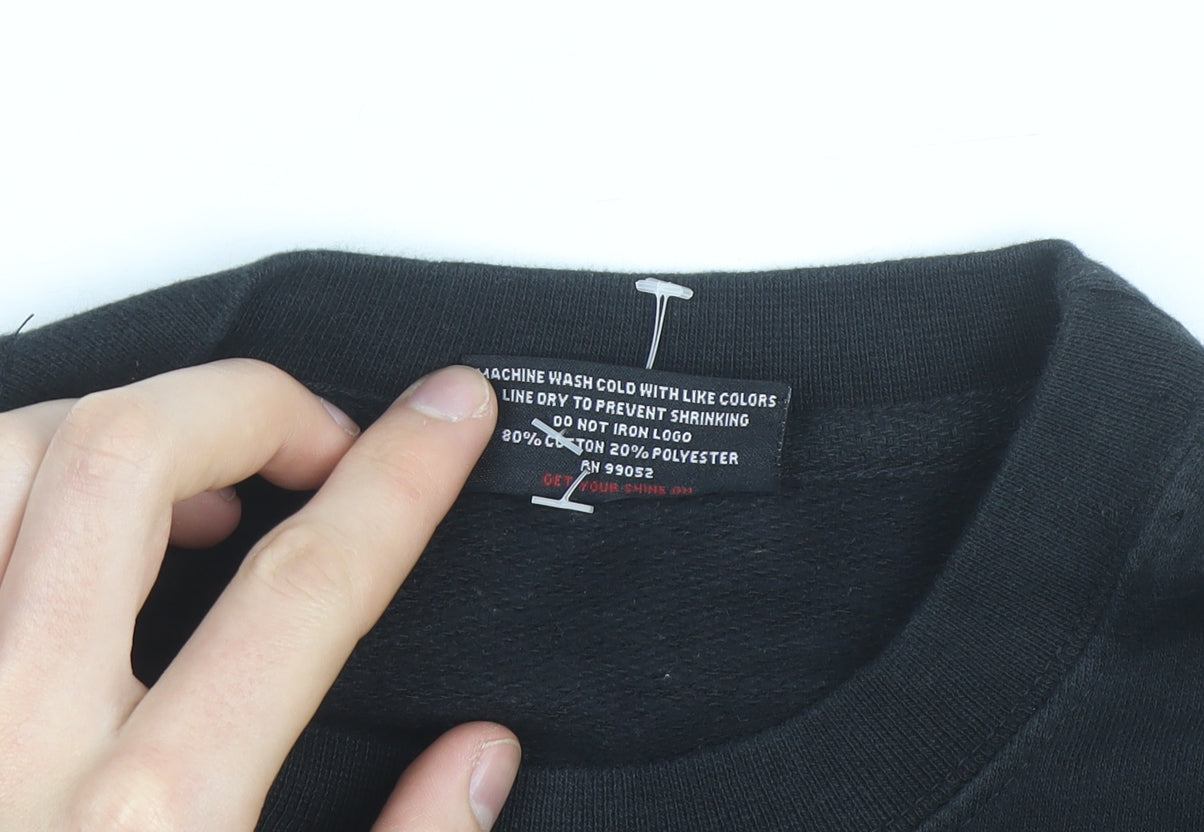 Diamond Supply Co. Men's Black Small Crew Neck Graphic Sweatshirt