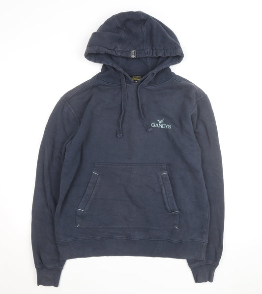 Gandys Navy Blue Womens Small Pullover Hoodie with Graphic Print