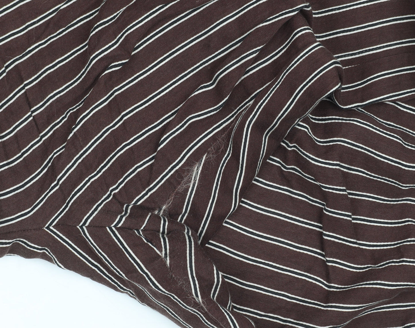 Marks and Spencer Women’s Brown Striped Cropped Trousers Size 14