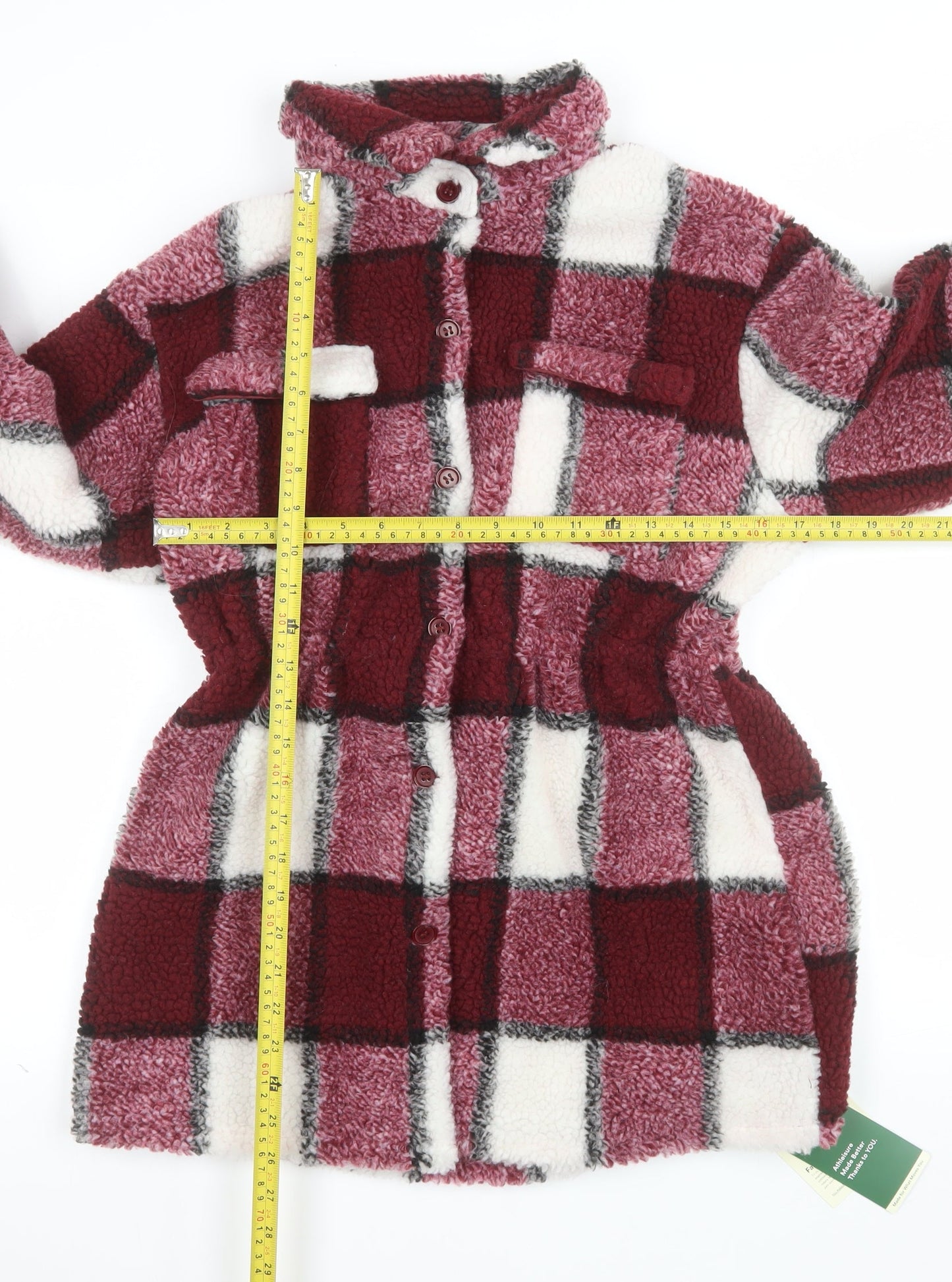 Halara Women’s Multicoloured Checked Fleece Shacket XS