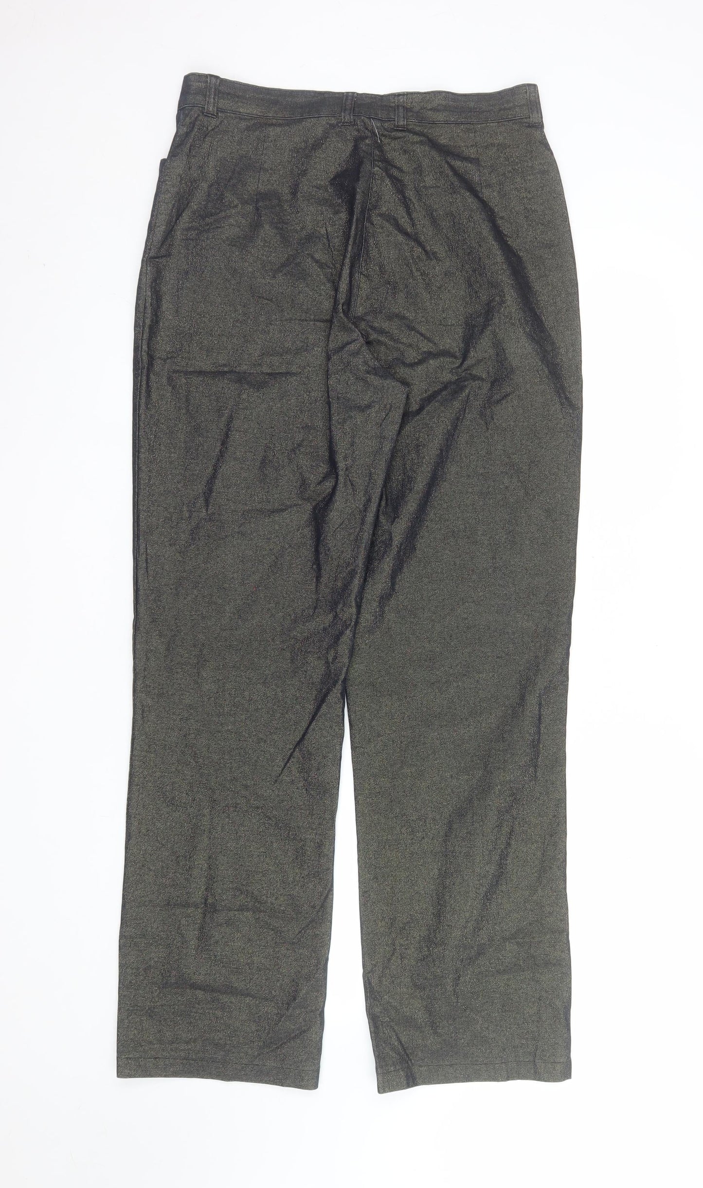 Ascari Women's Grey Chino Trousers Size 14 Stretch Cotton Blend