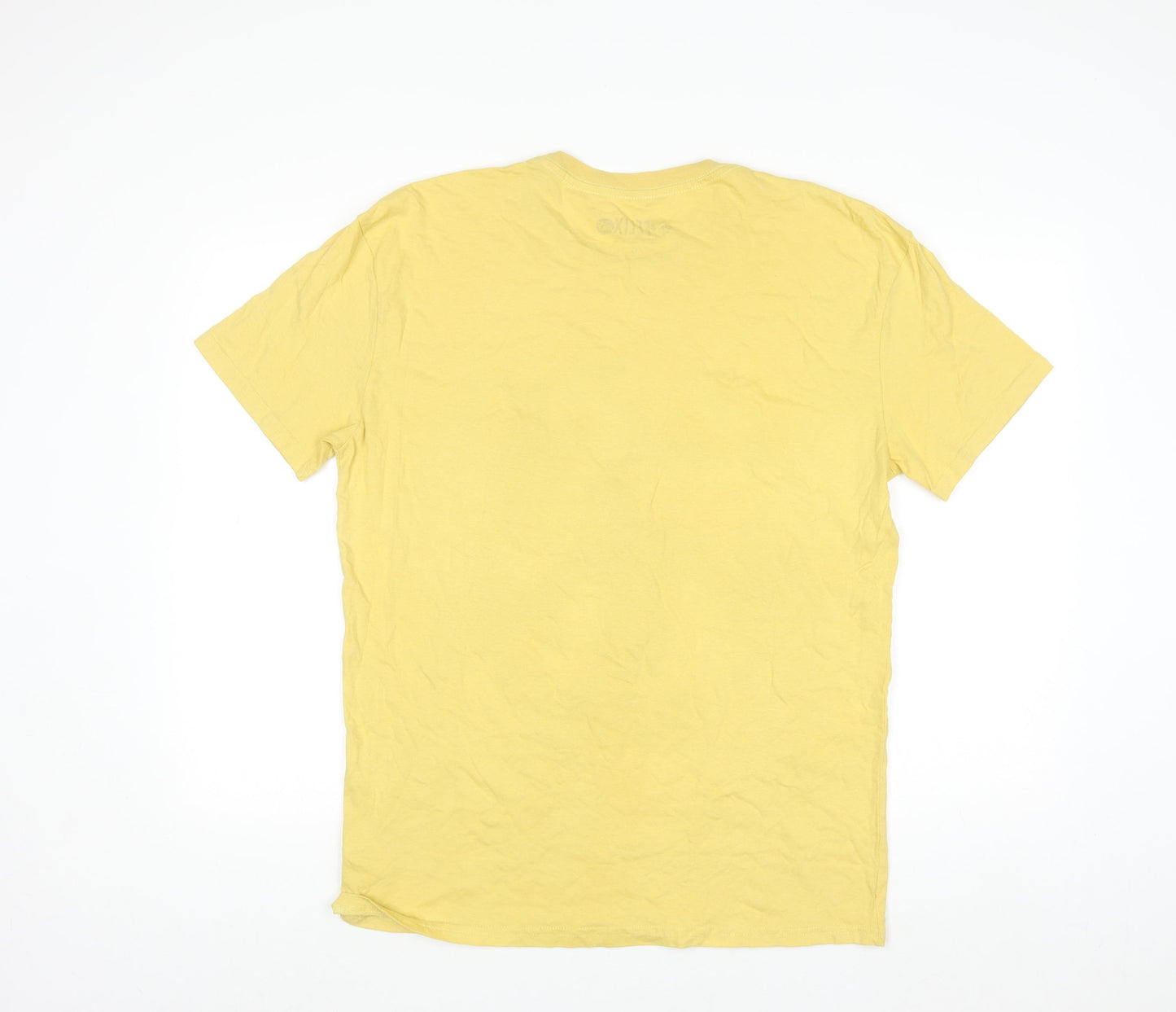 Felix the Cat Men's Yellow Graphic T-Shirt Size L Short Sleeve Cotton