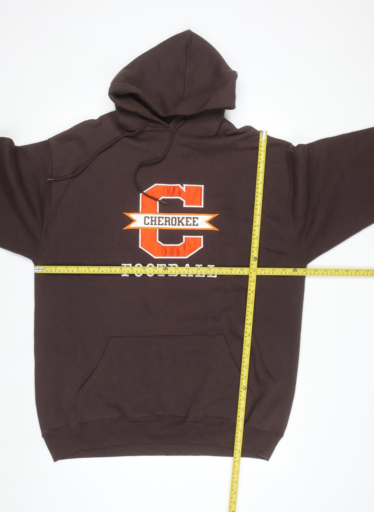 Eagle USA Men's Brown Pullover Hoodie XL Football Graphic Heavyweight