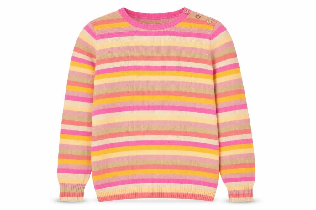 Liz Claiborne Women’s Multicoloured Striped Cotton Jumper L
