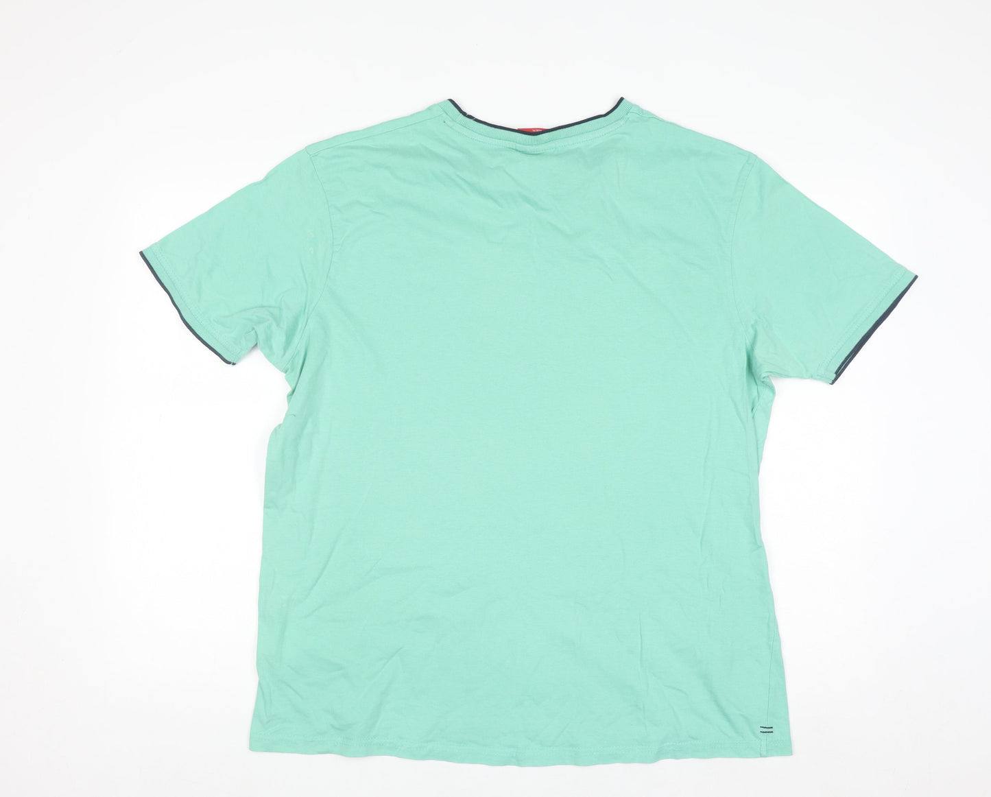 Slazenger Men's Green L Crew Neck Cotton Short Sleeve T-Shirt