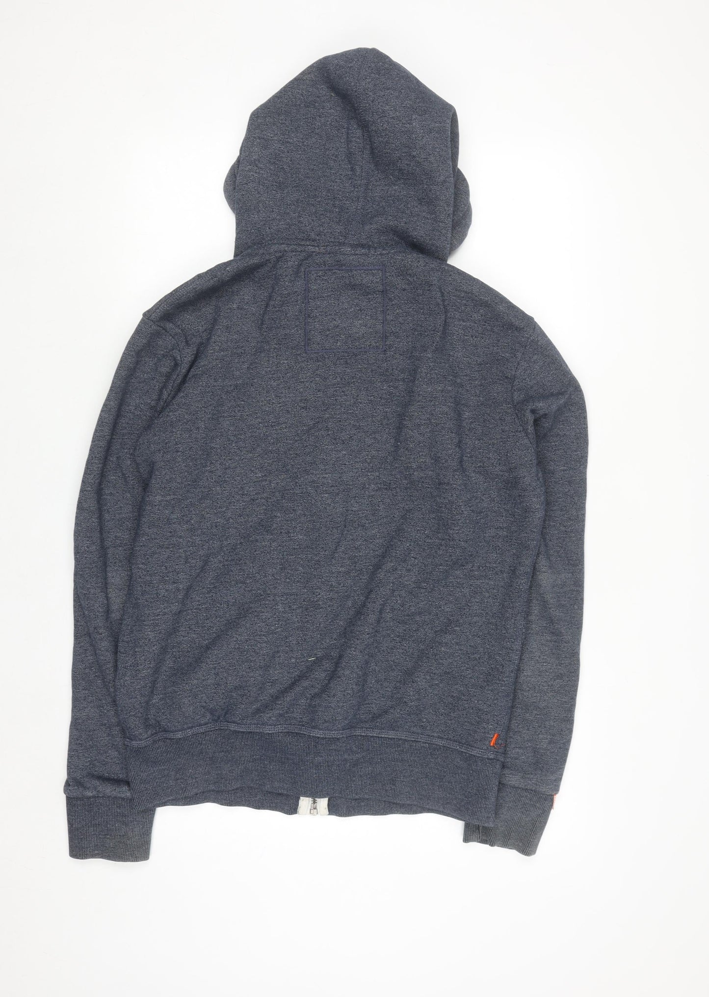 Superdry Men’s Blue Full Zip Hoodie L Fleece Cotton Blend