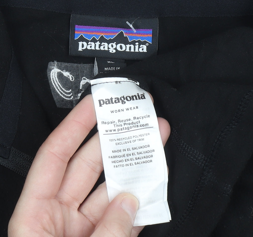 Patagonia Men’s Black XL Fleece 1/2 Zip Pullover Sweatshirt