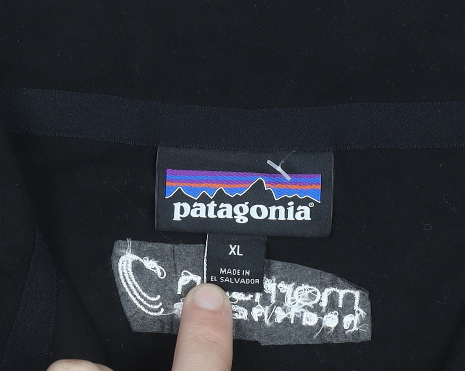 Patagonia Men’s Black XL Fleece 1/2 Zip Pullover Sweatshirt