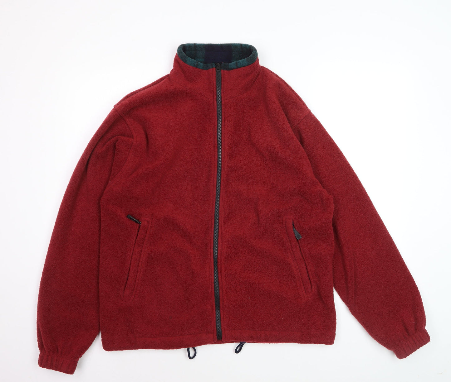 Country Trader Men's Red Fleece Full Zip Jacket Size S