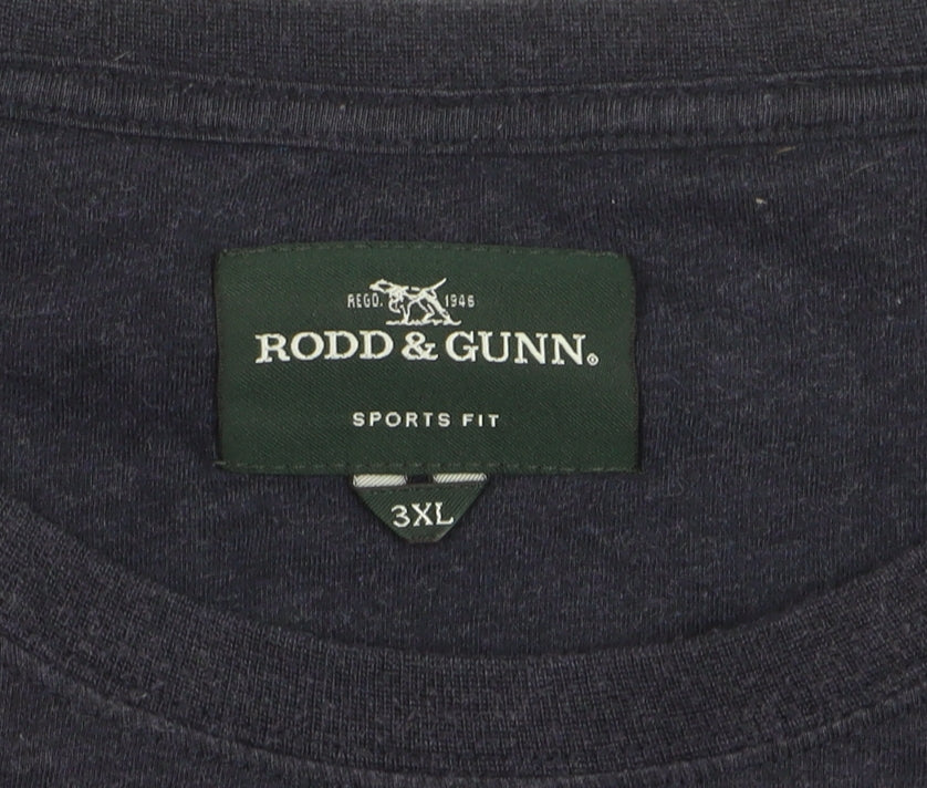 Rodd & Gunn Men's Blue 3XL Sports Fit Cotton T-Shirt