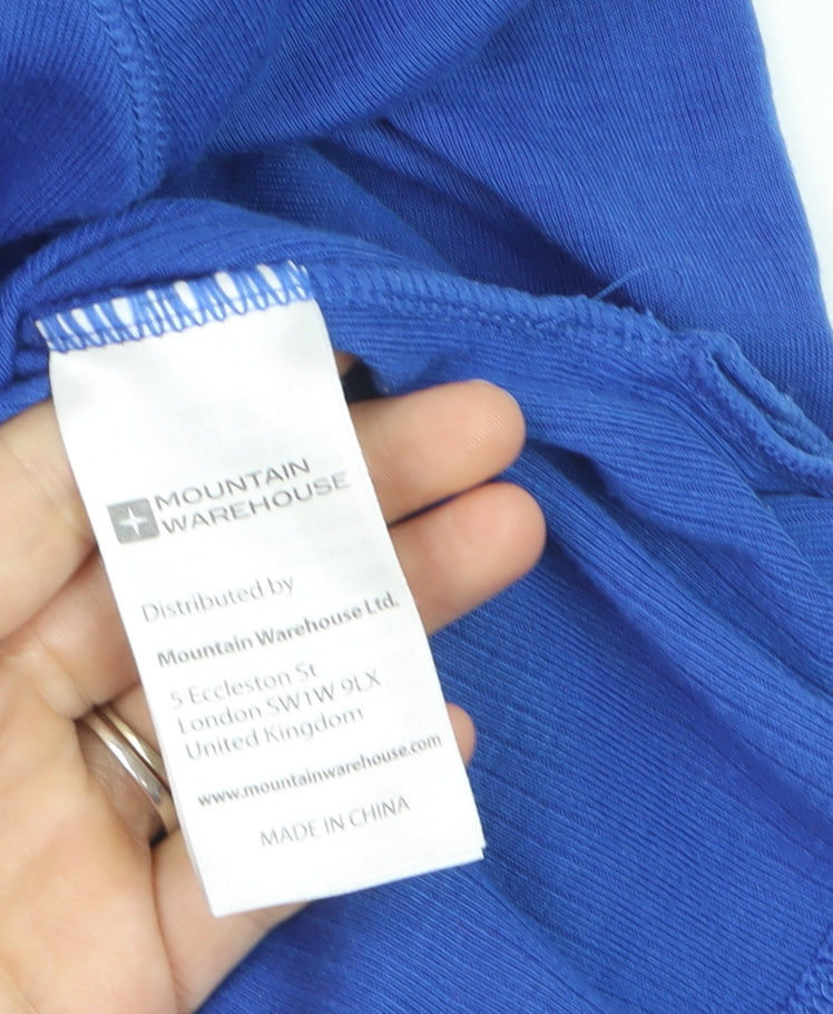 Additional view of Mountain Warehouse Men’s Blue Thermal 1/2 Zip Jumper, size S