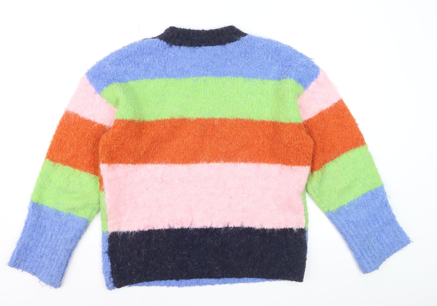 ASOS DESIGN Women's Multicoloured Striped Pullover Jumper Size S