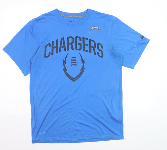 Nike NFL Chargers Blue Dri-Fit Men's Small Short Sleeve T-Shirt