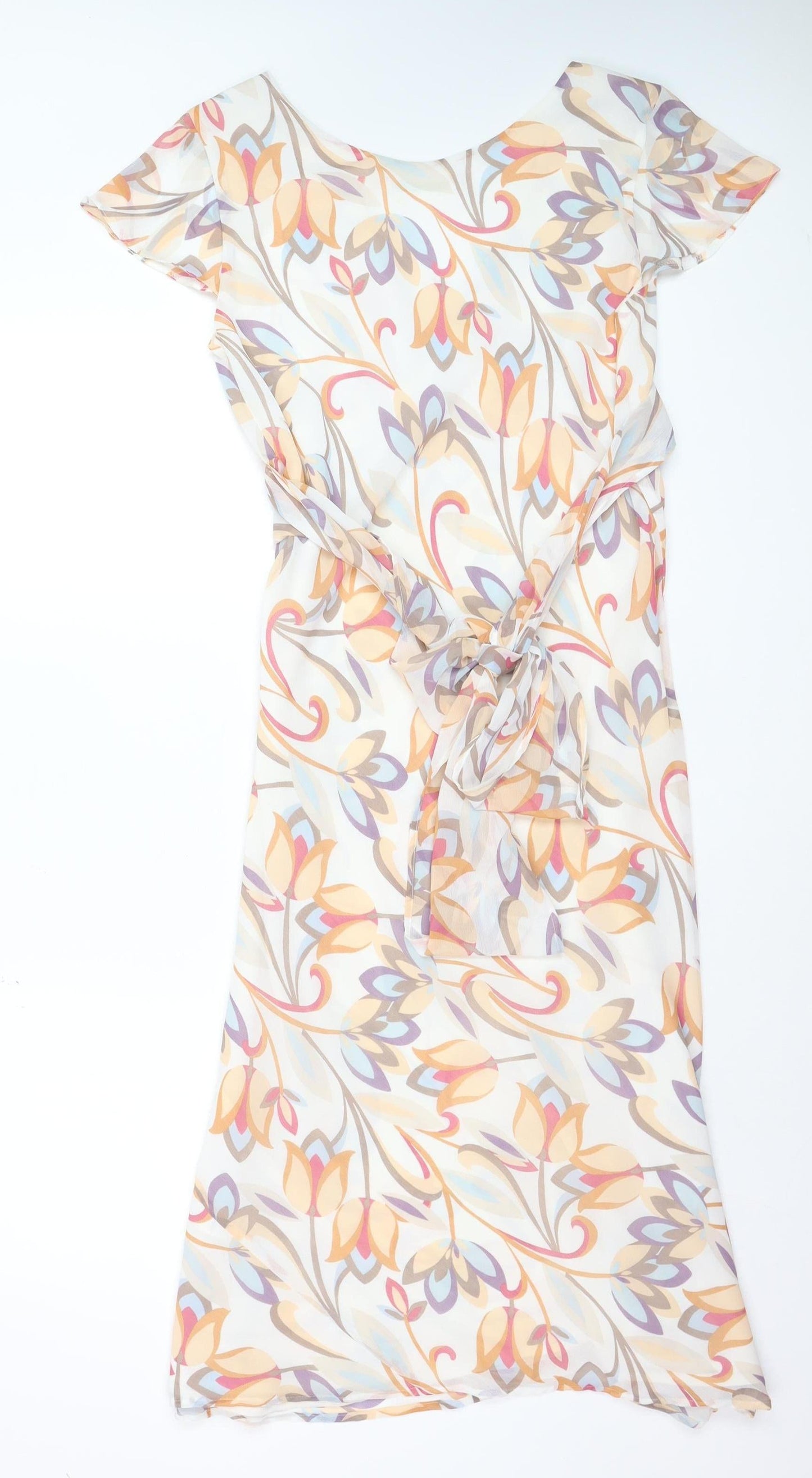 Marks and Spencer Women’s Multicoloured Floral Wrap Dress Size 14
