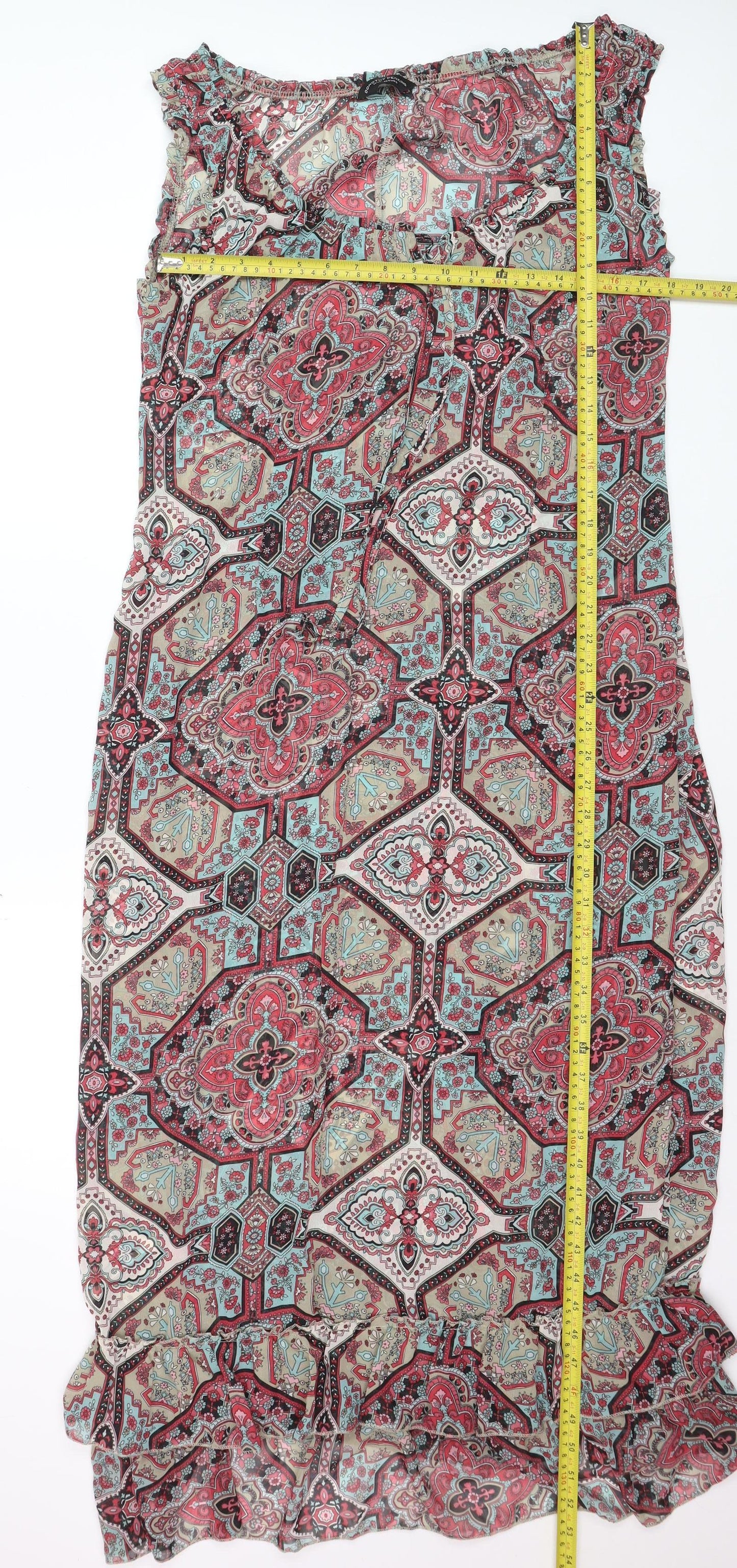 Dorothy Perkins Women’s Multicoloured Sleeveless Shift Dress Size 18