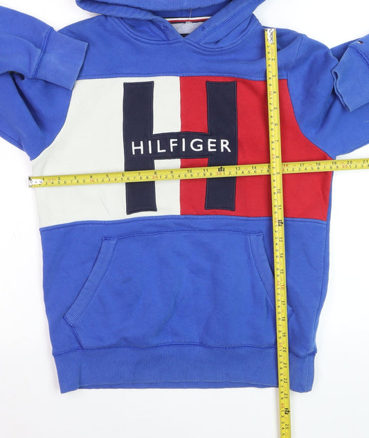 Tommy Hilfiger Women’s Blue Colourblock Pullover Hoodie XS