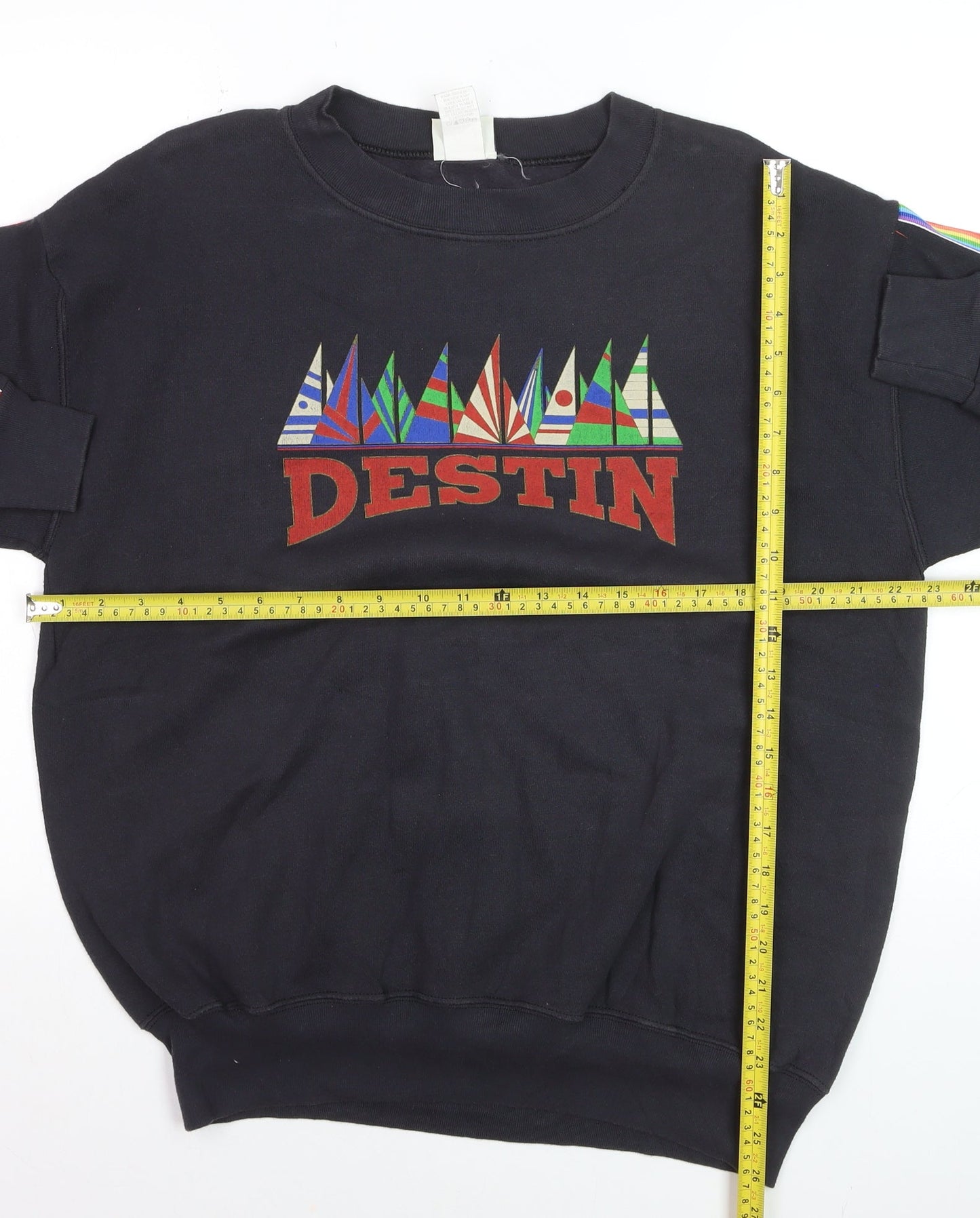 Lee Sport Men's Black Medium Pullover Sweatshirt Destin Graphic Retro
