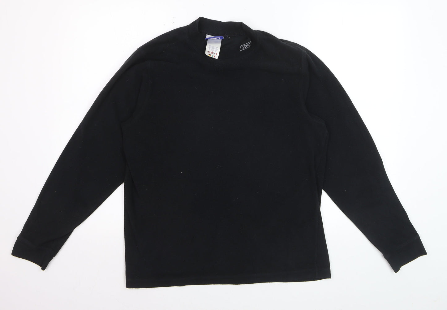 Reebok Men’s Black Fleece Pullover Sweatshirt Size L
