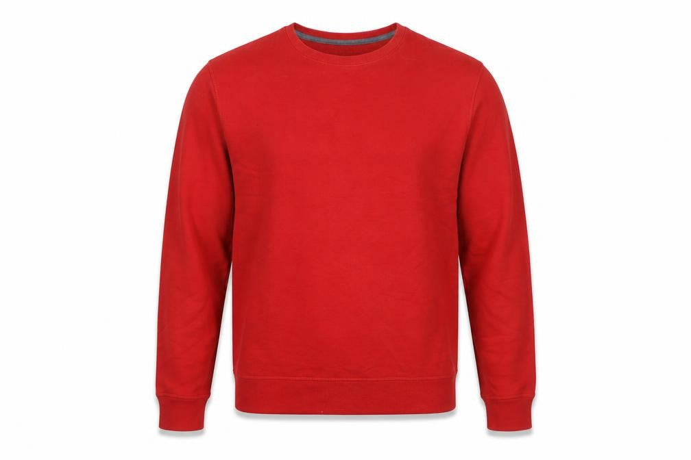Champion Men's Red Crew Neck Pullover Sweatshirt Size M
