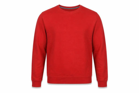 Champion Men's Red Crew Neck Pullover Sweatshirt Size M