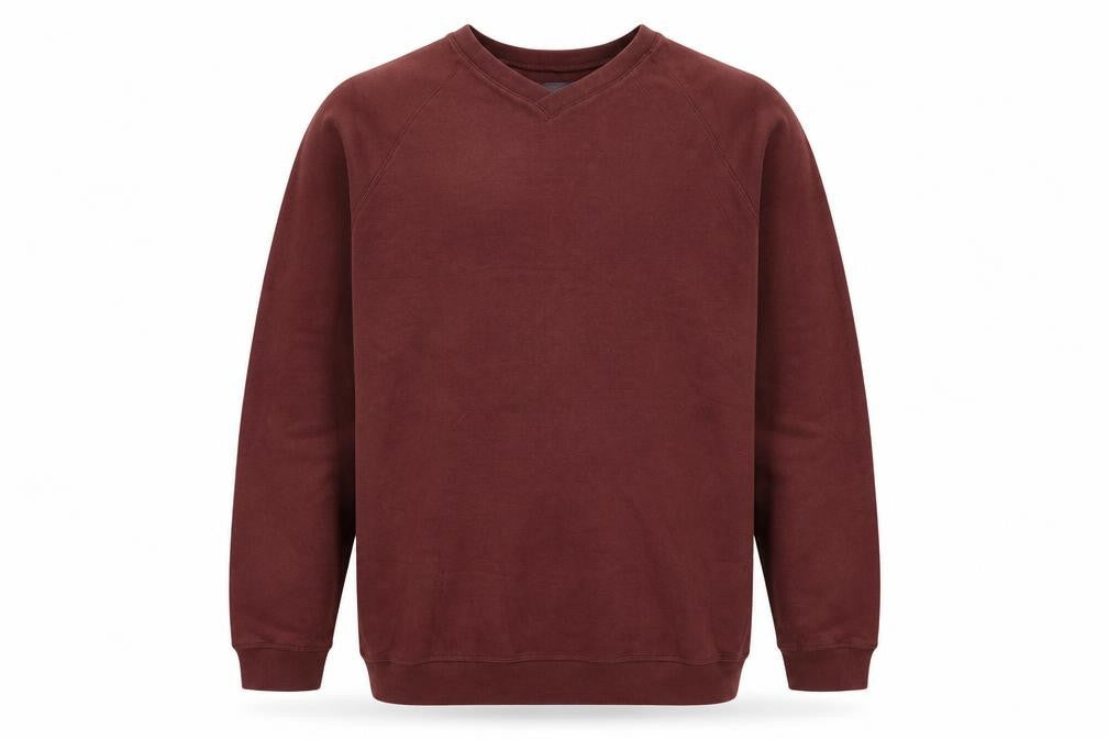 Arnold Palmer Men's Brown V-Neck Pullover Jumper Size L Cotton Blend