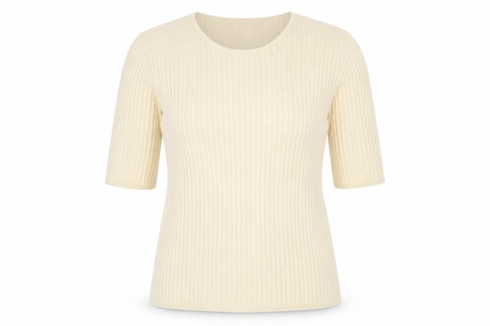 Belford for Neiman Marcus Women's Beige Silk Knit Jumper M
