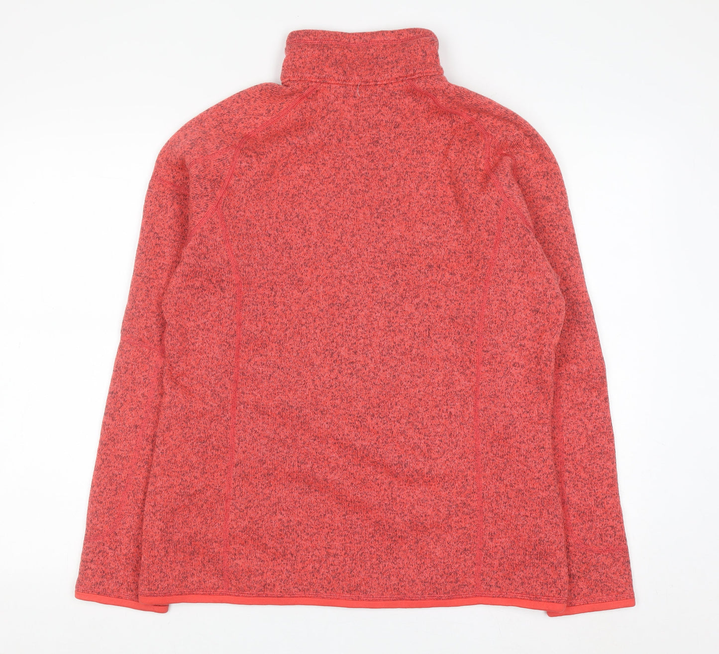Patagonia Womens Red 1/4 Zip Fleece Sweatshirt Size L