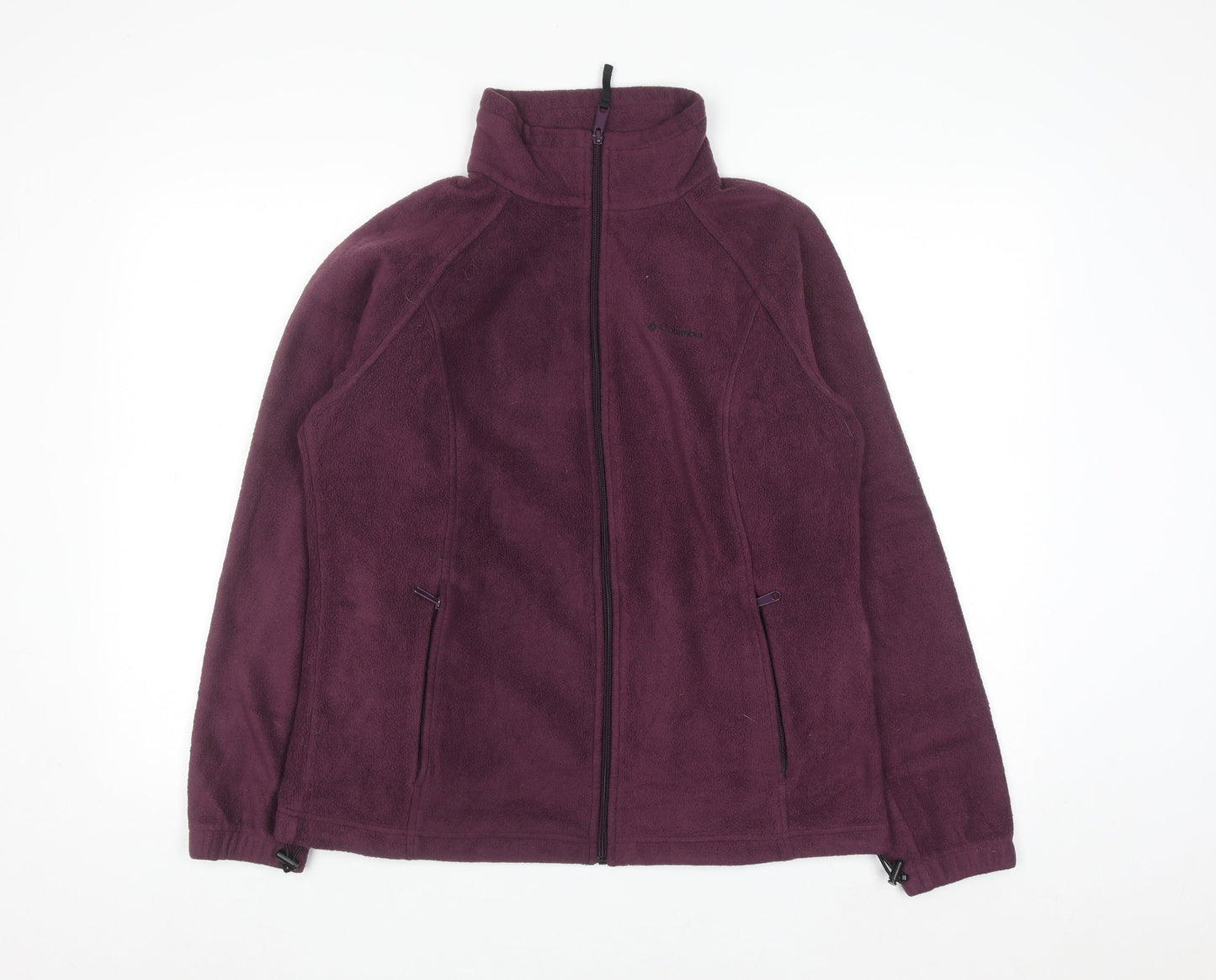 Columbia Women's Purple Full Zip Fleece Sweatshirt Size L