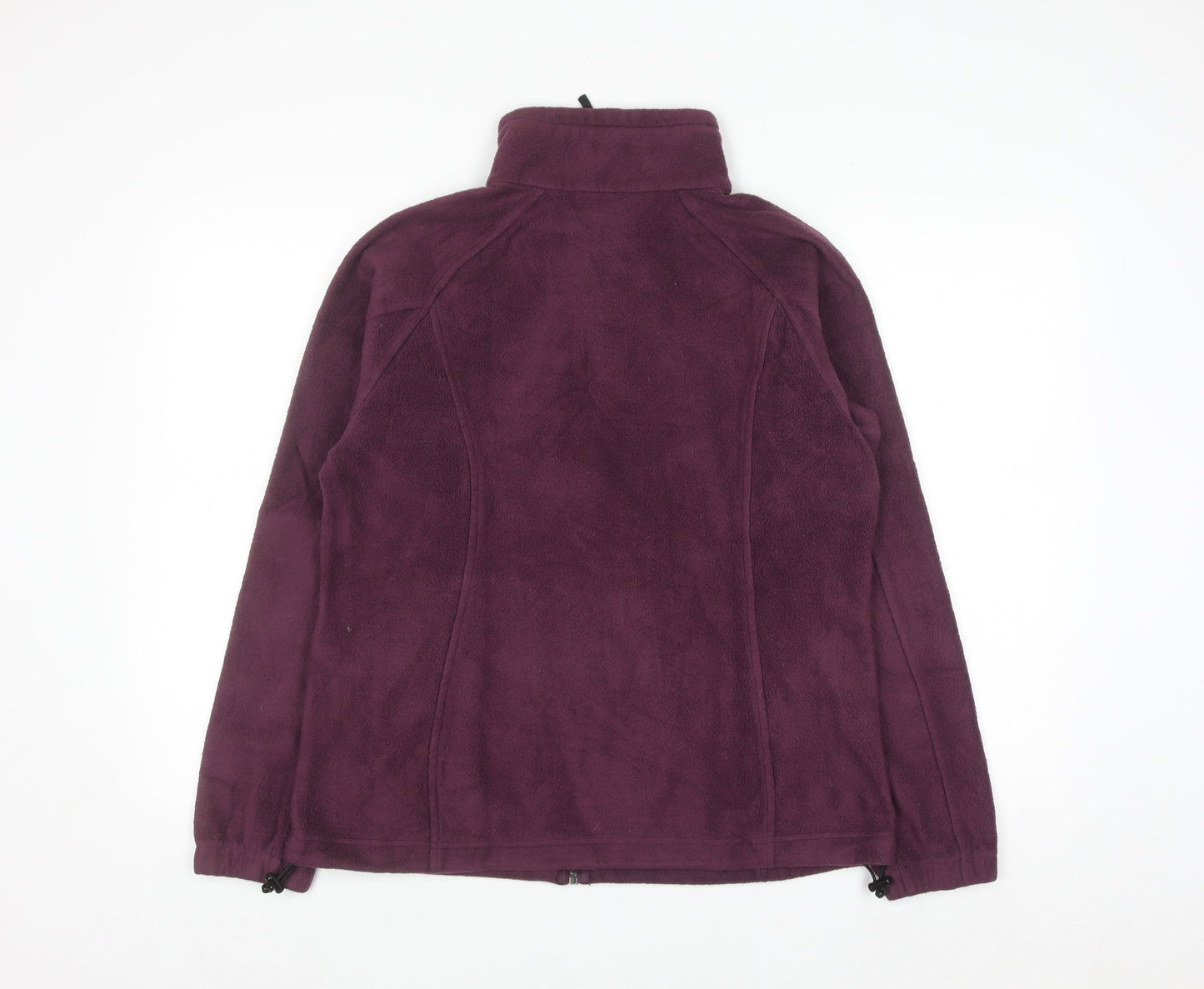Columbia Women's Purple Full Zip Fleece Sweatshirt Size L