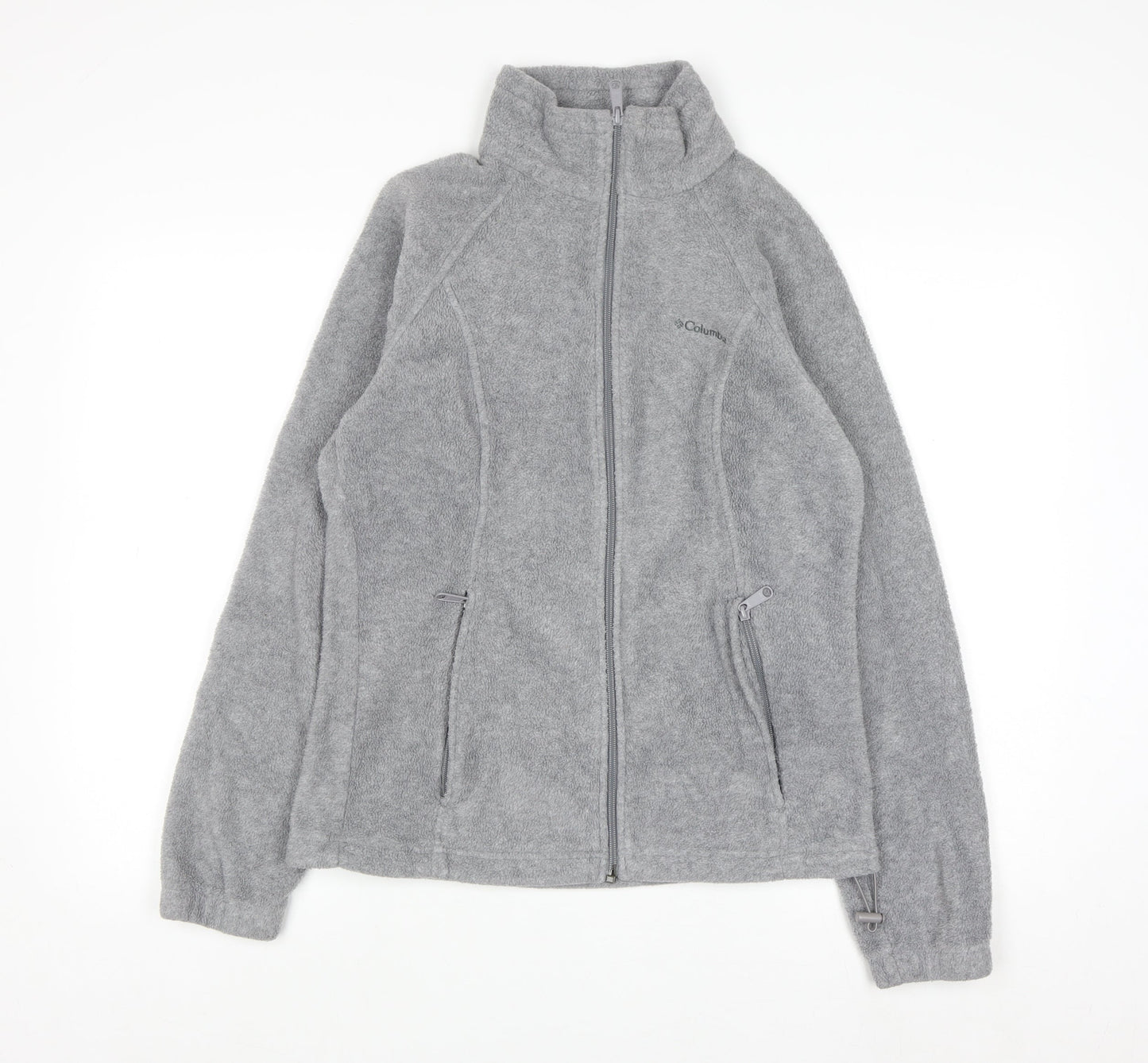 Columbia Women Grey Full Zip Fleece Sweatshirt M