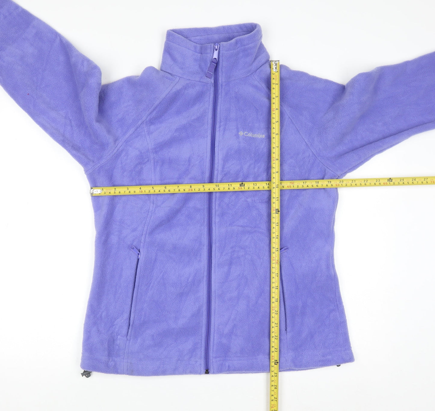 Columbia Women Purple Full Zip Fleece Jacket Size L