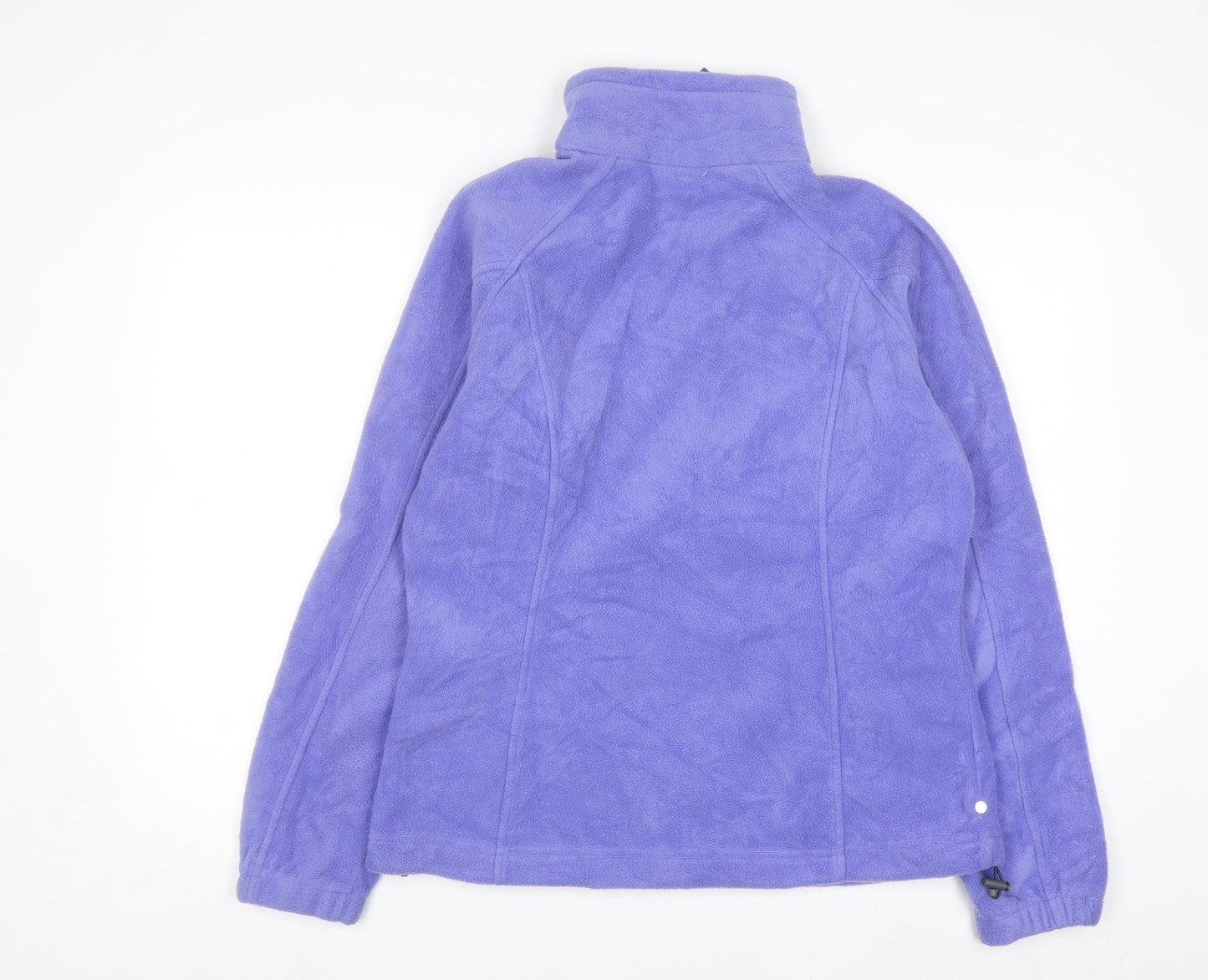 Columbia Women Purple Full Zip Fleece Jacket Size L