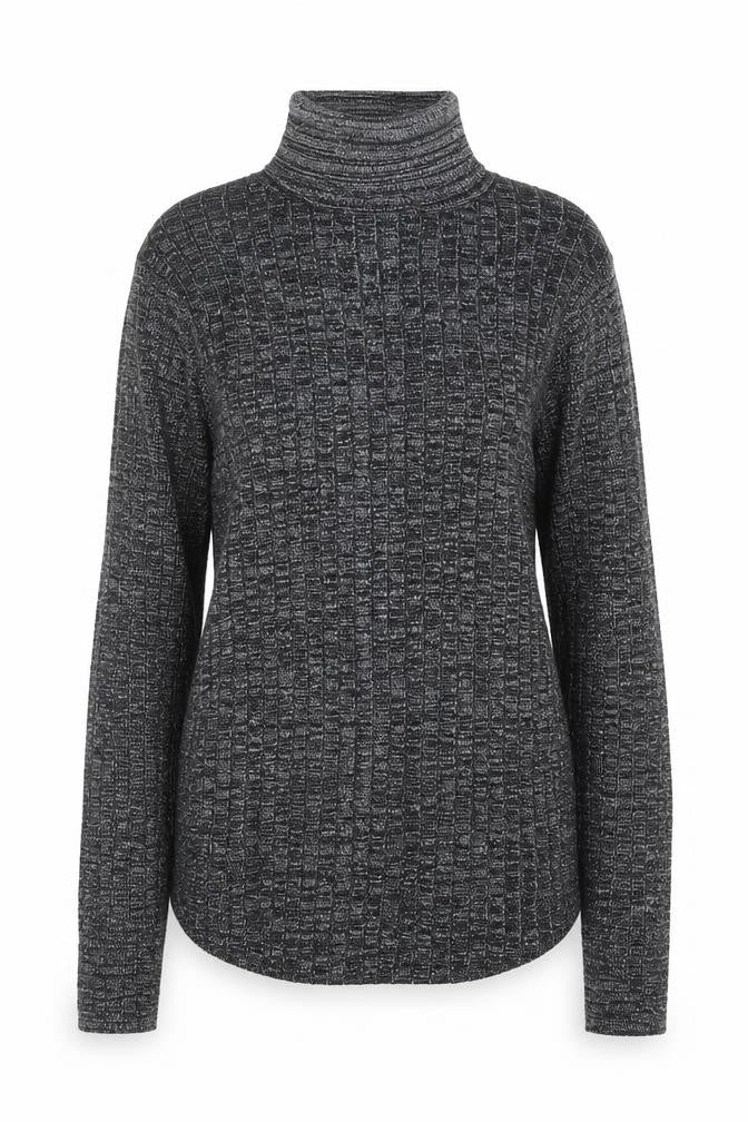 Ashley Stewart Womens Grey Roll Neck Long Sleeve Pullover Jumper Size 20