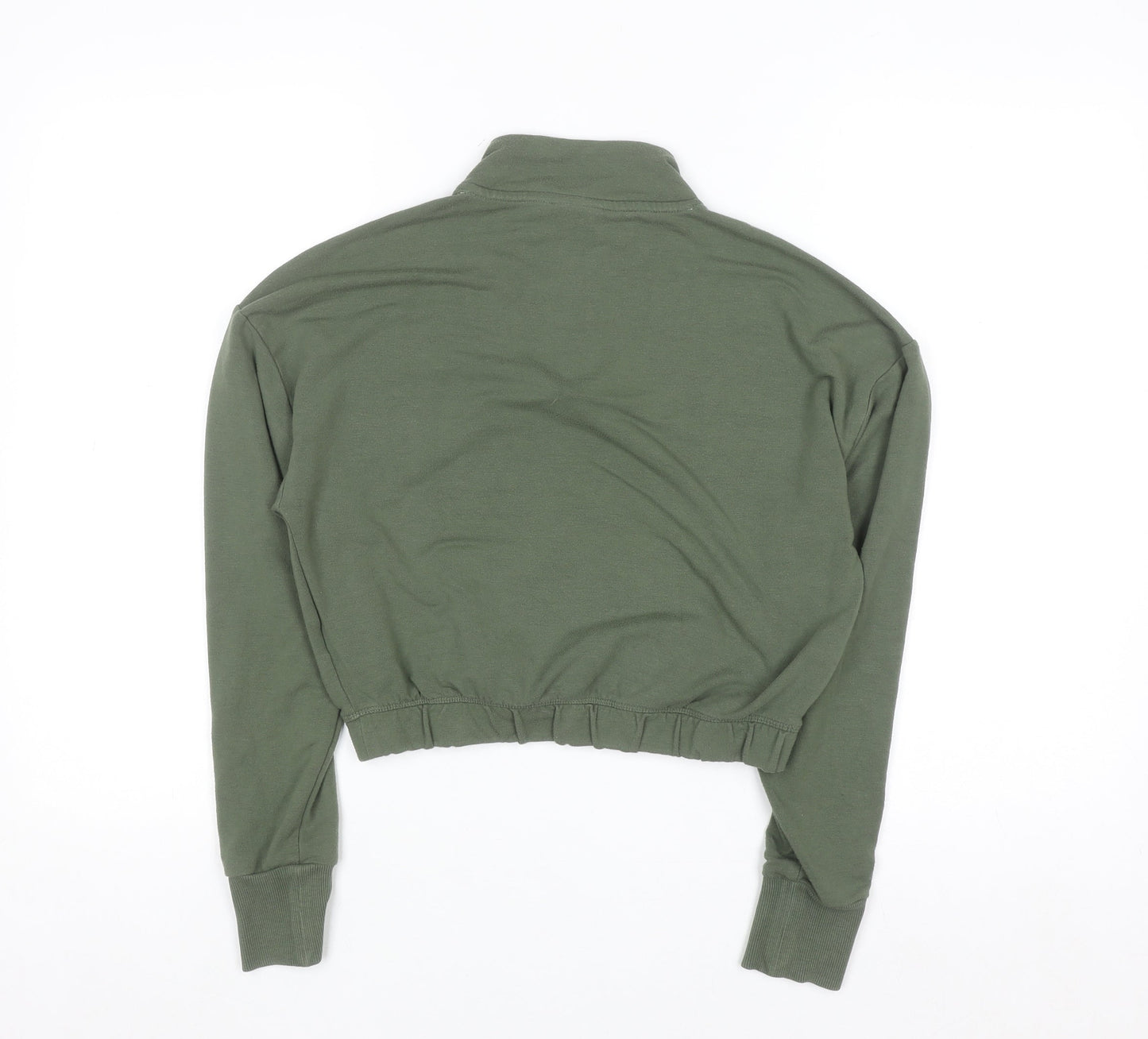 Gymshark Women's Green 1/2 Zip Pullover Sweatshirt Size S