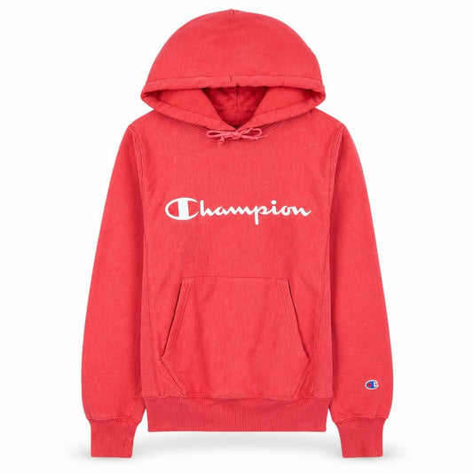 Champion Womens Red XS Pullover Hoodie Reverse Weave Cotton Blend