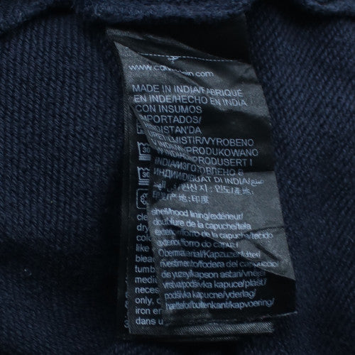 Calvin Klein Men's Blue Pullover Hoodie Size M Logo Fleece