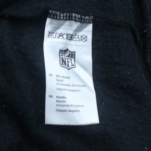 NFL Men’s Black Pullover Hoodie L Fleece American Football Logo