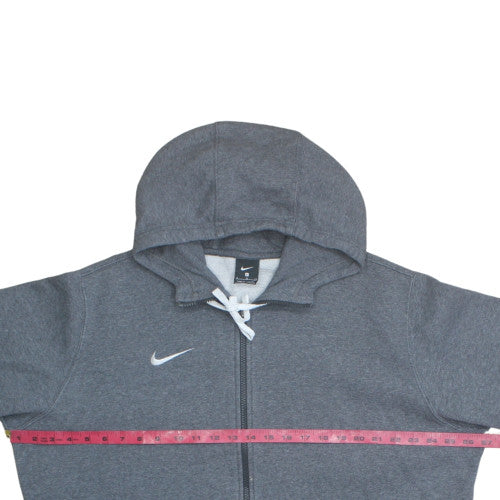 Nike Men’s Grey Full Zip Hoodie XL Sports Fleece Sweatshirt