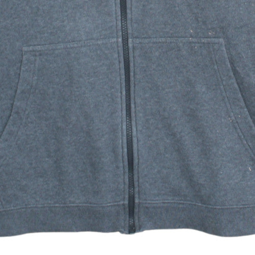 Nike Men’s Grey Full Zip Hoodie XL Sports Fleece Sweatshirt