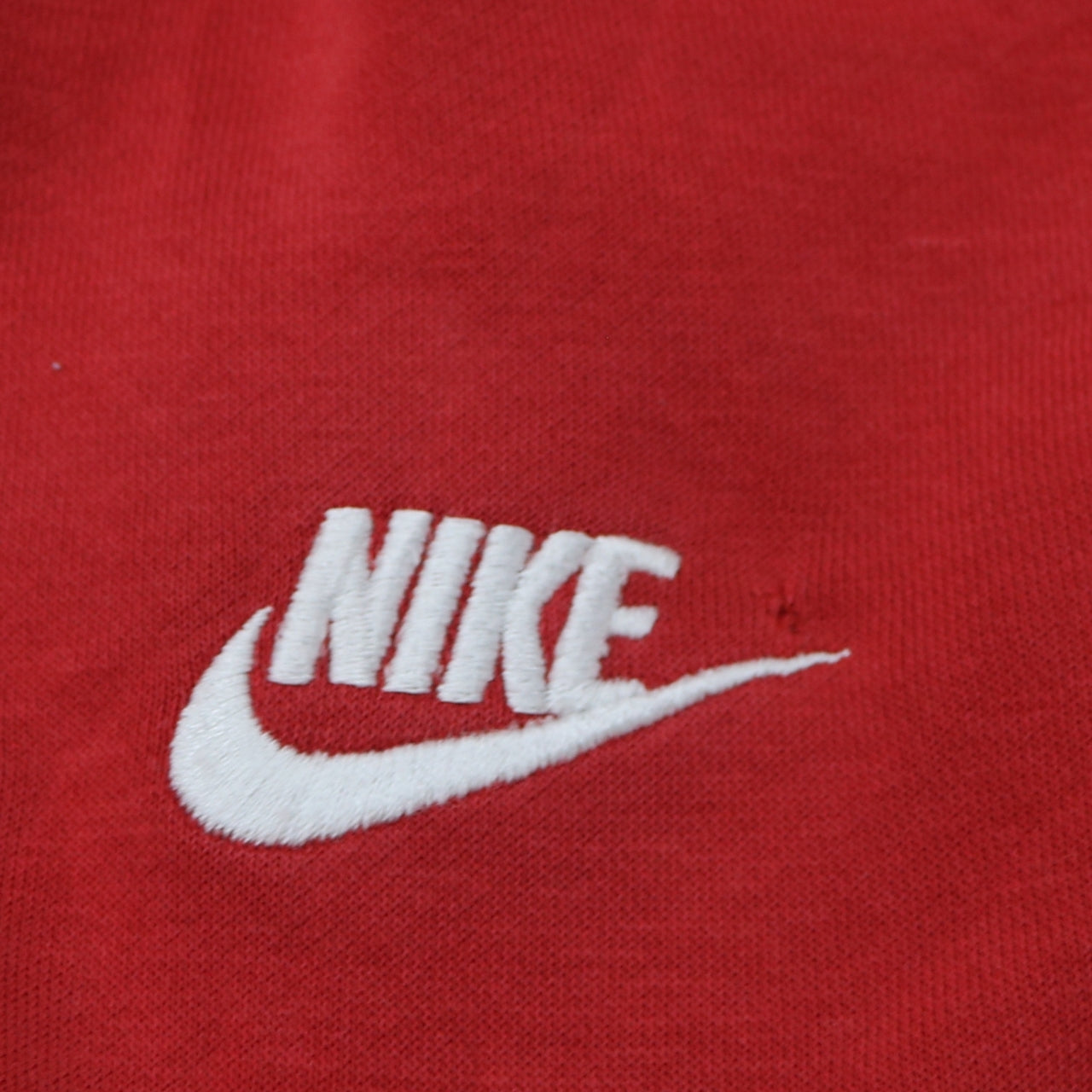 Nike Men's Red Pullover Hoodie Small Embroidered Logo Fleece